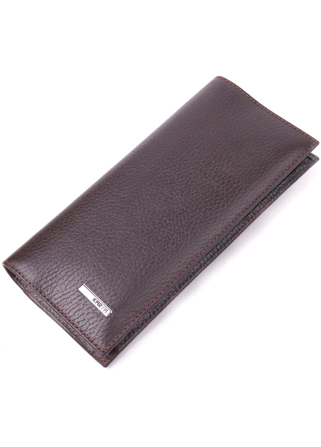 Чоловічий шкіряний гаманець 9х19х1,5 см Karya (258638380)