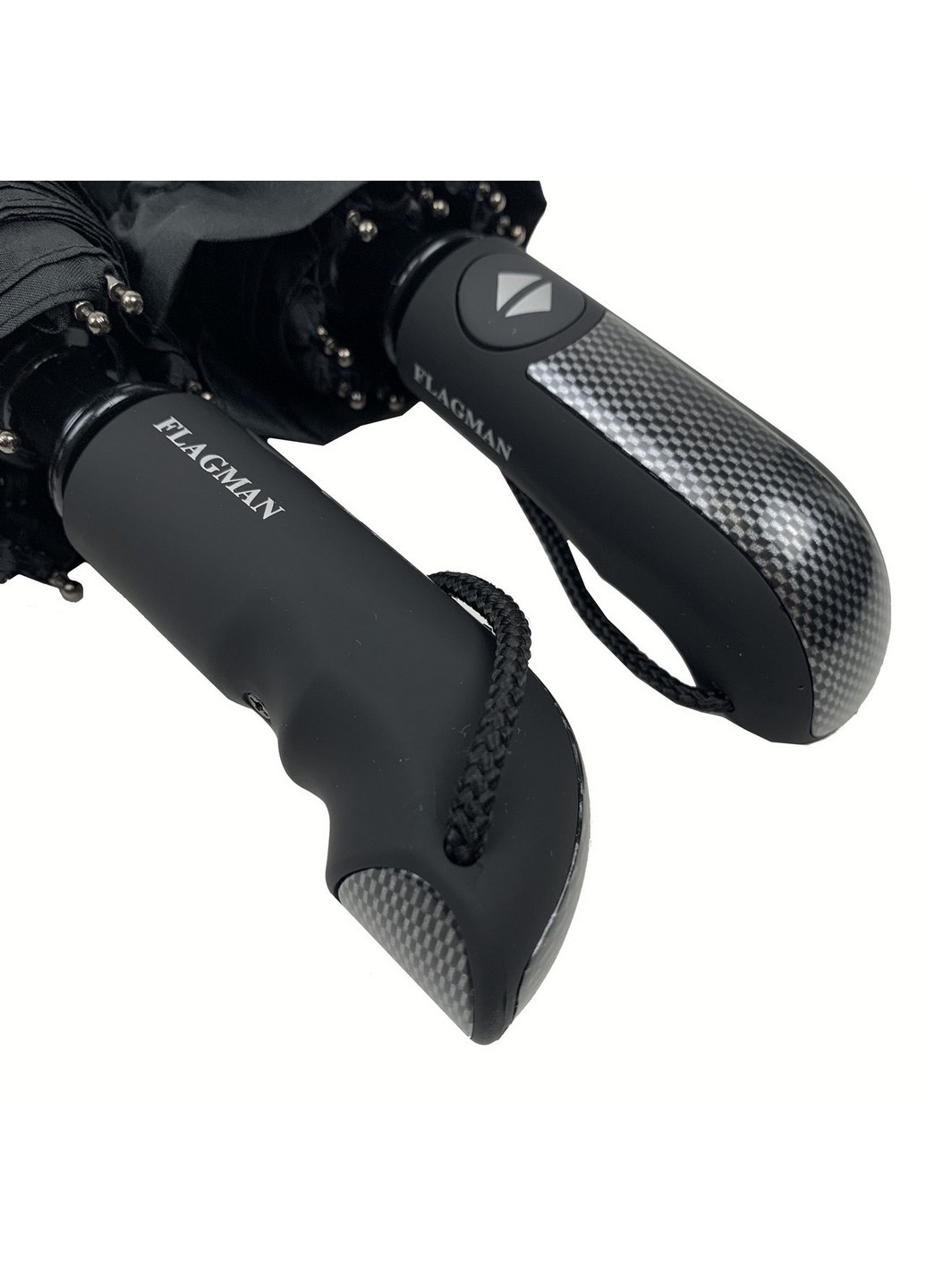 Чорна мужской зонт-автомат 102 см Flagman (258638041)