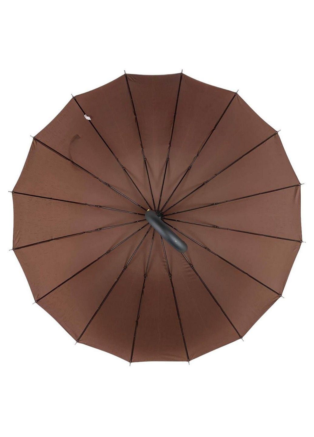 Коричневый женский зонт-трость 100 см Toprain (258638230)