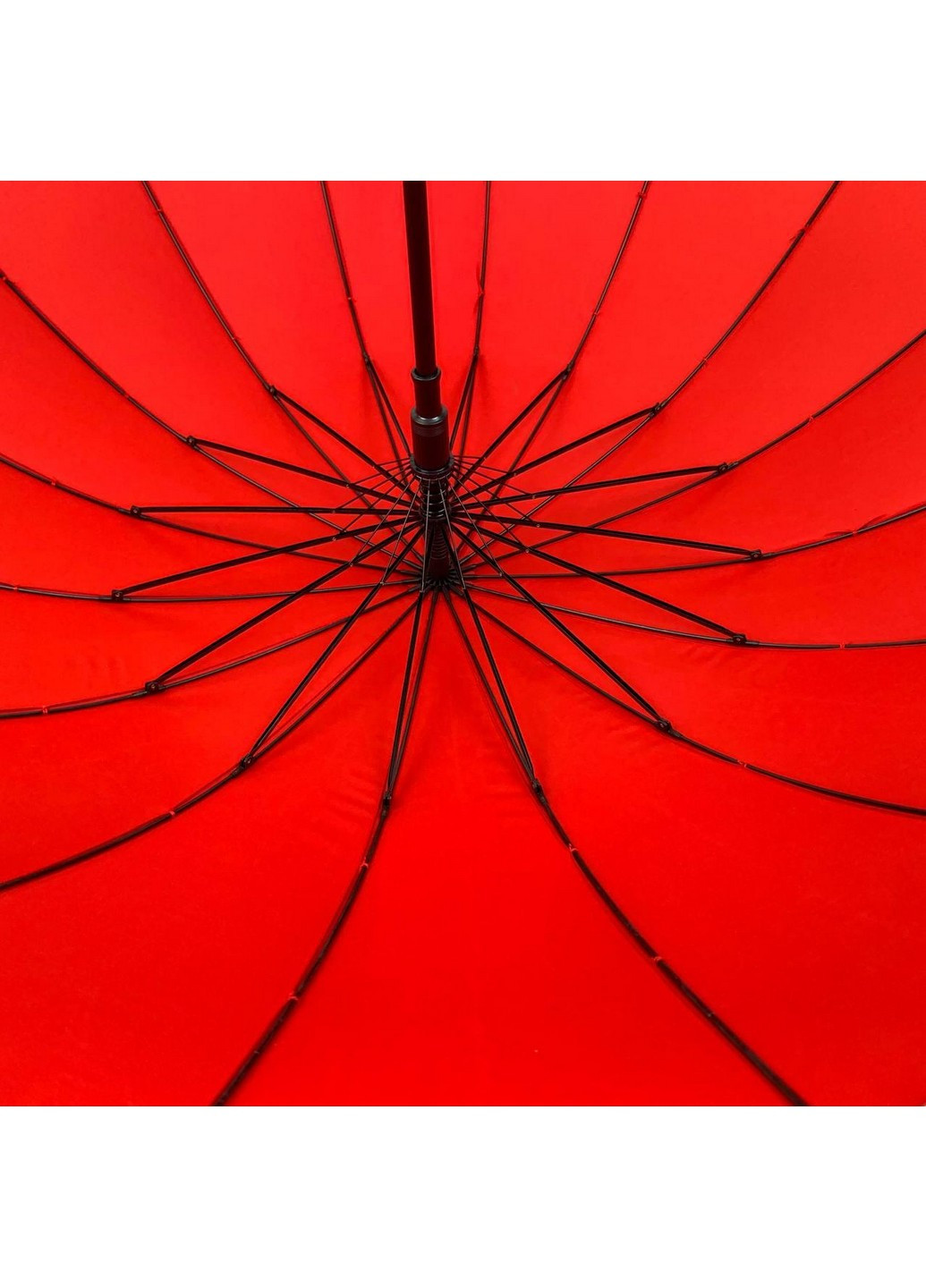 Червона жіноча парасолька-тростина 100 см Toprain (258638239)