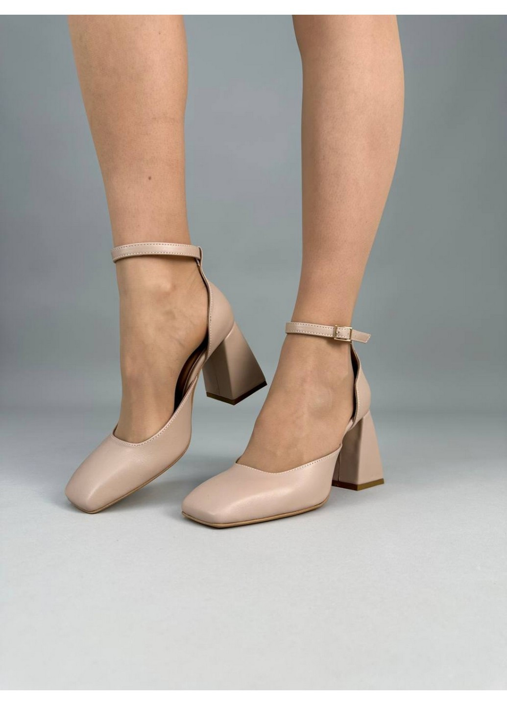 VZUTIK Женские кожаные туфли 35 бежевый з натуральная кожа, украина — демисезон (258638942)