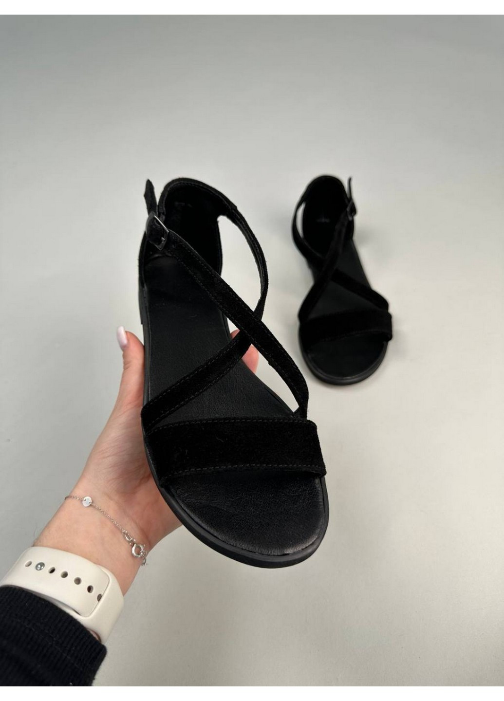 Повседневные женские замшевые босоножки 37 VZUTIK