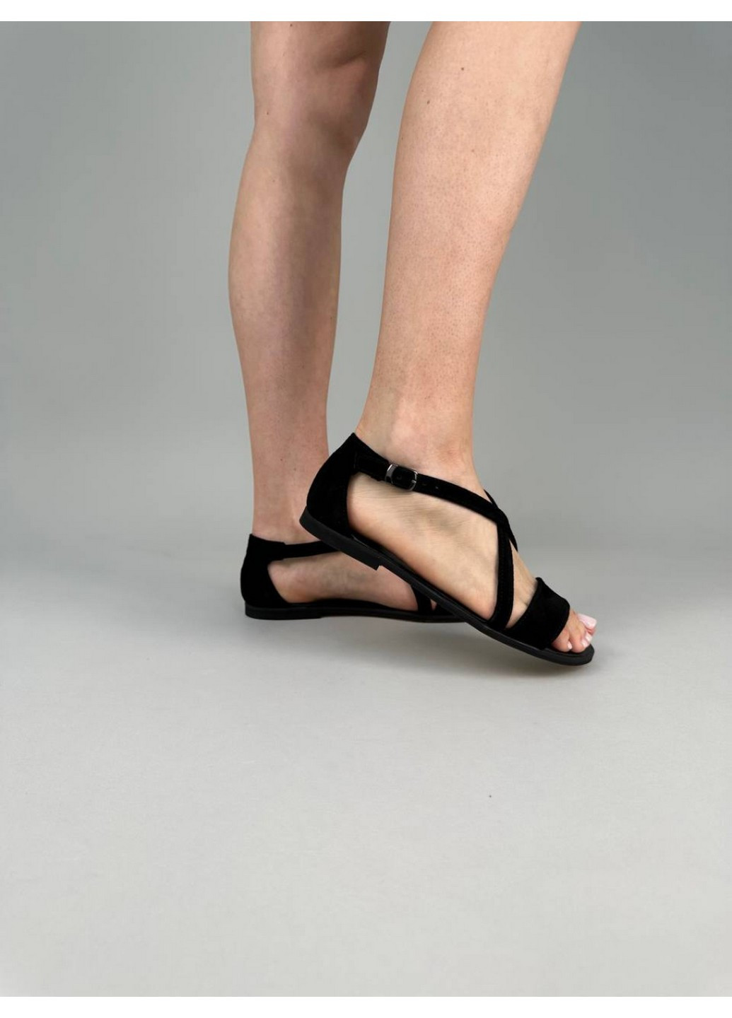 Повседневные женские замшевые босоножки 37 VZUTIK