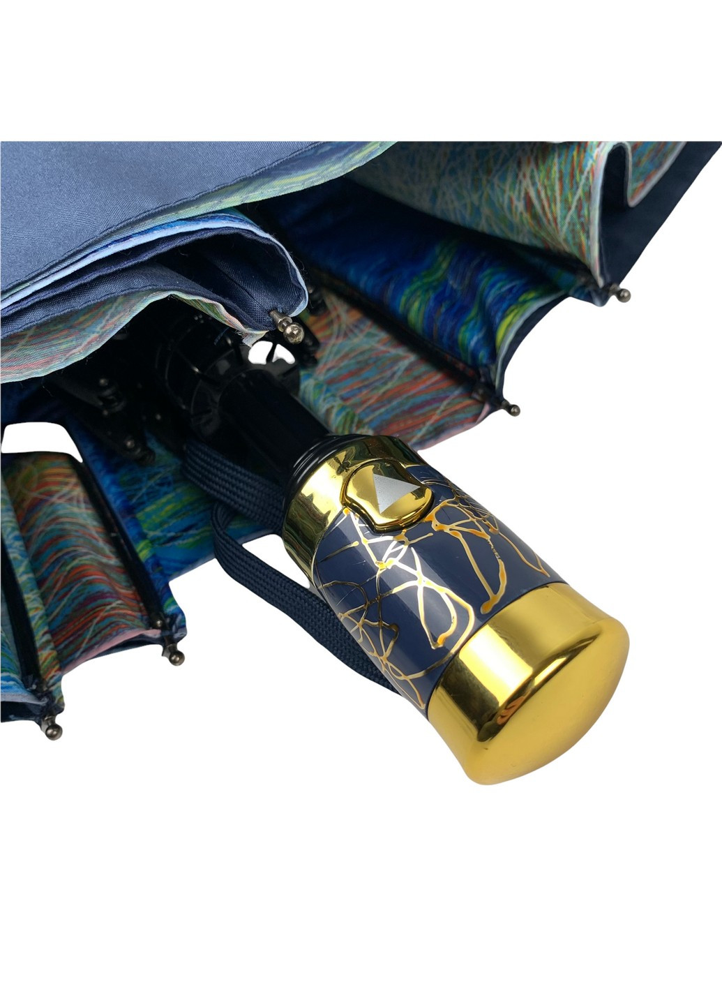 Синя жіночий напівавтомат зонт 99 см Bellissima (258638984)