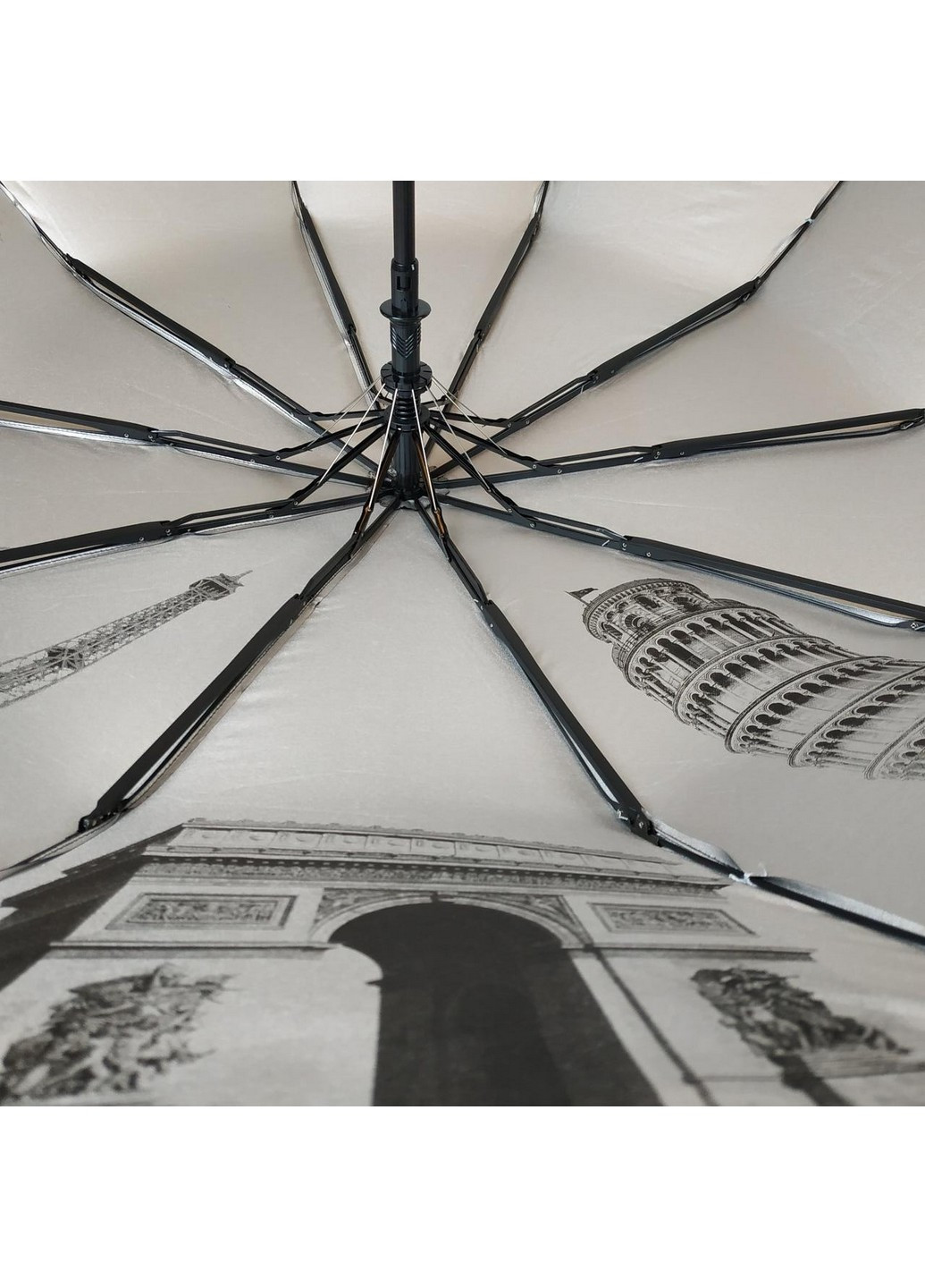 Чорна жіночий напівавтомат зонт 102 см Bellissima (258639178)