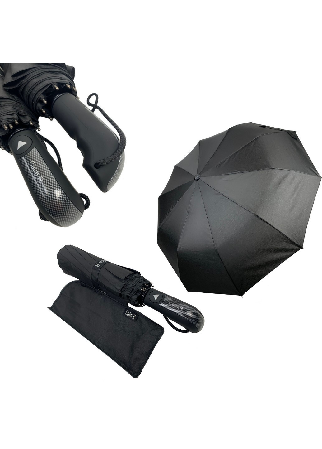 Чоловіча парасолька напівавтомат 100 см Calm Rain (258639345)
