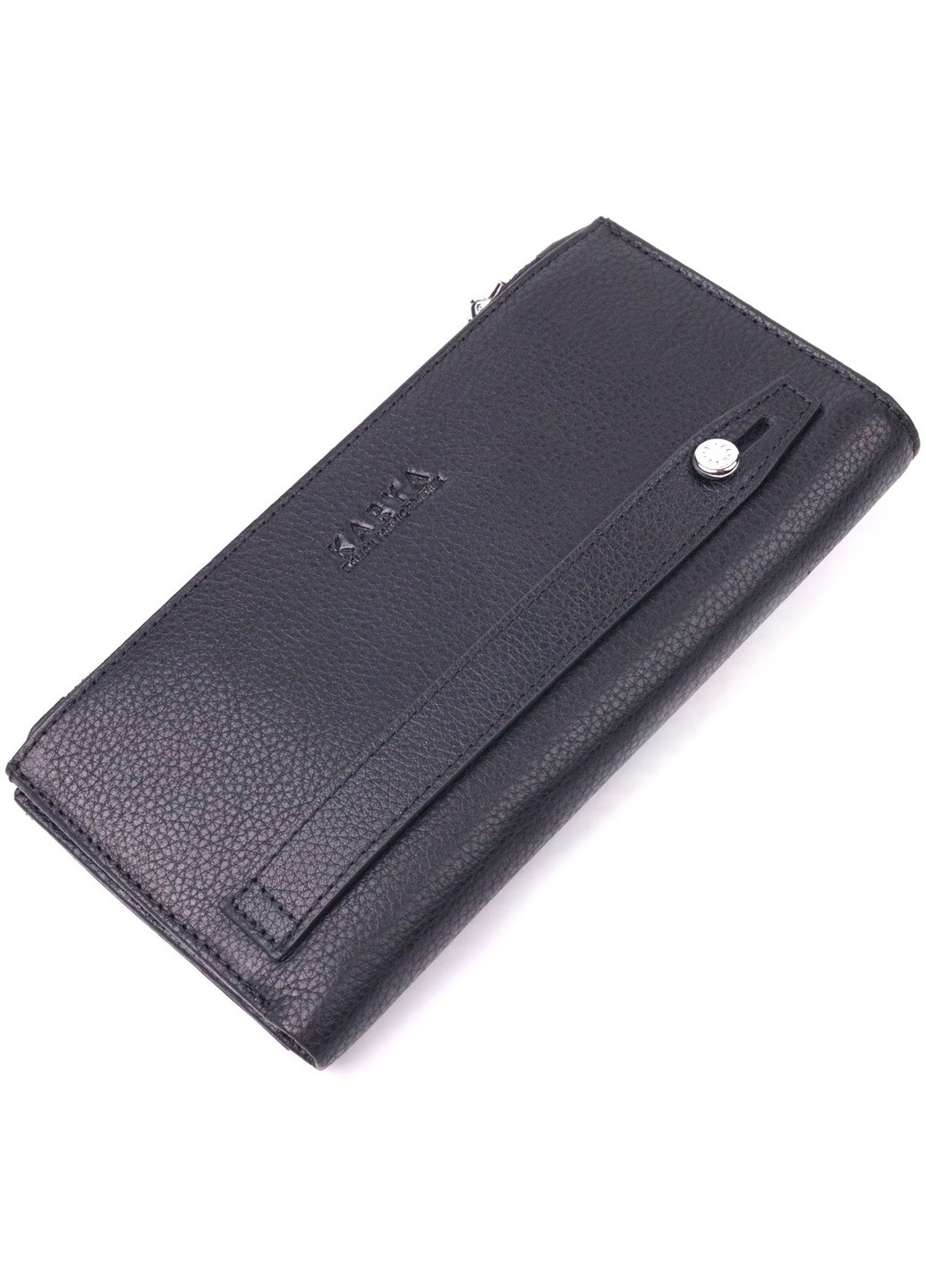 Чоловічий шкіряний портмоне 9,7х19х1,5 см Karya (258639375)