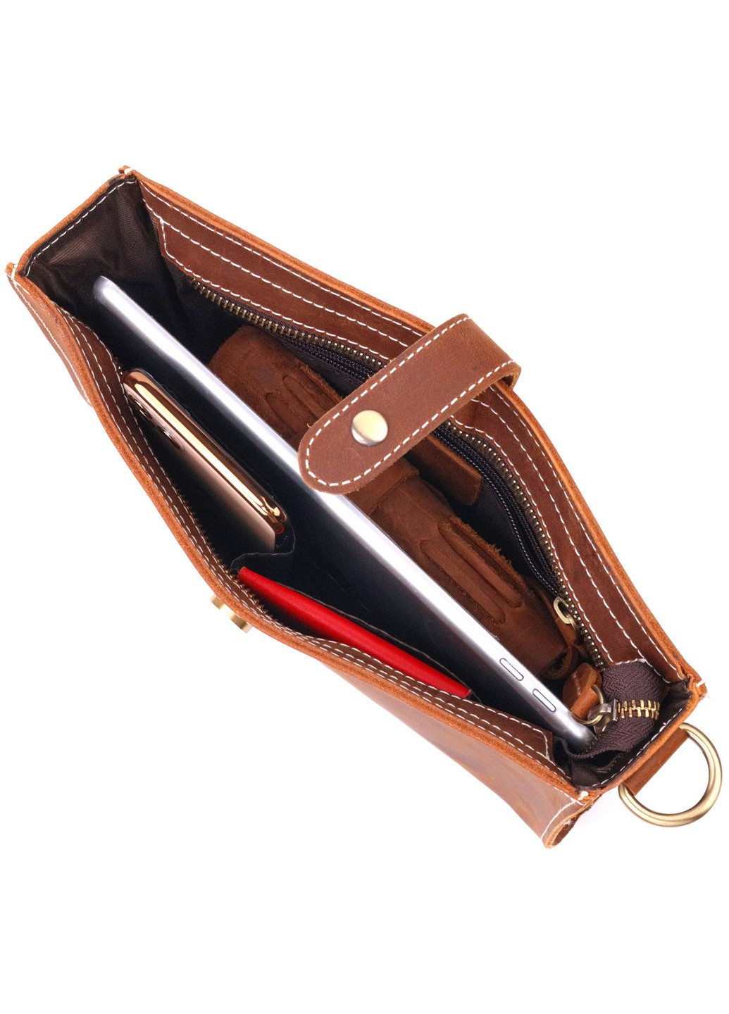 Женская кожаная сумка 17х20х6 см Vintage (258639103)