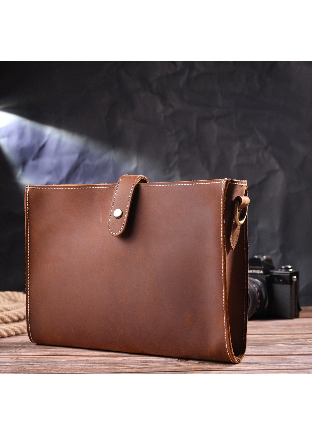 Женская кожаная сумка 17х20х6 см Vintage (258639103)