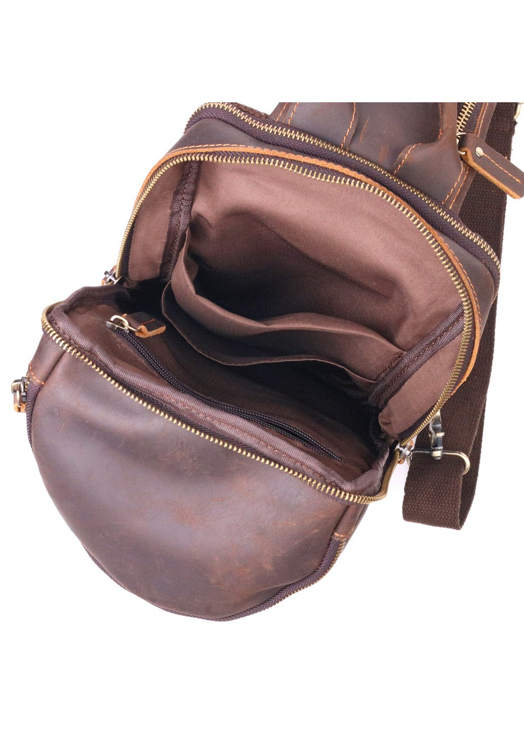 Мужская кожаная сумка 17,5х31х9 см Vintage (258639105)