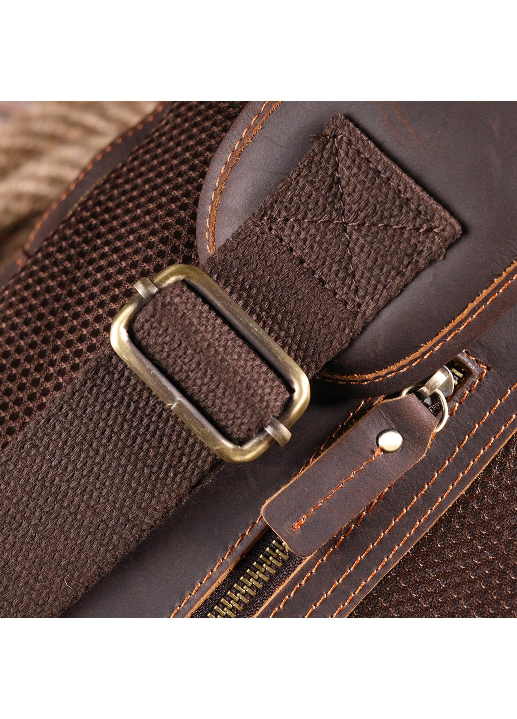 Мужская кожаная сумка 17,5х31х9 см Vintage (258639105)