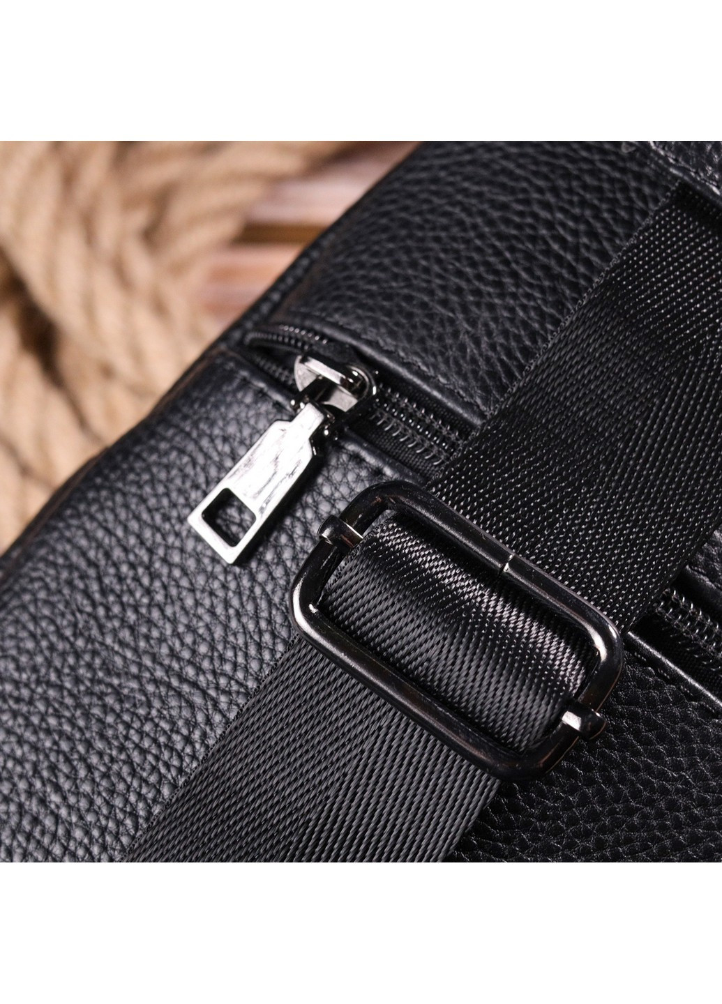 Мужская кожаная сумка 17х30х8 см Vintage (258639125)