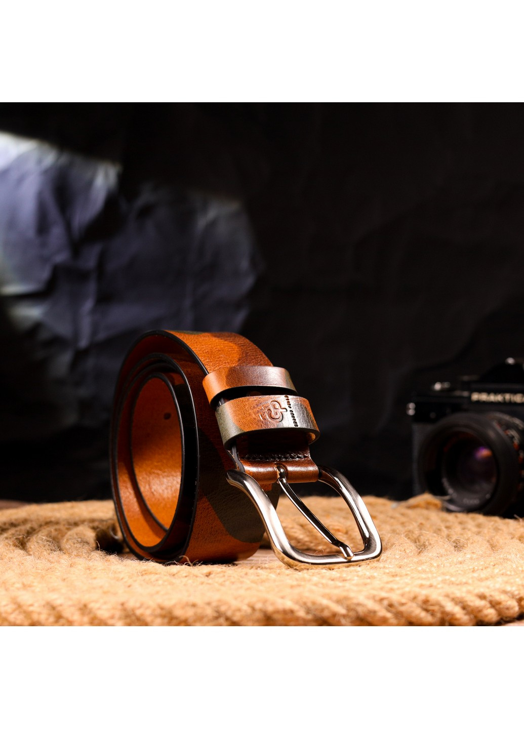 Мужской кожаный ремень 3,8х120 см Grande Pelle (258639302)