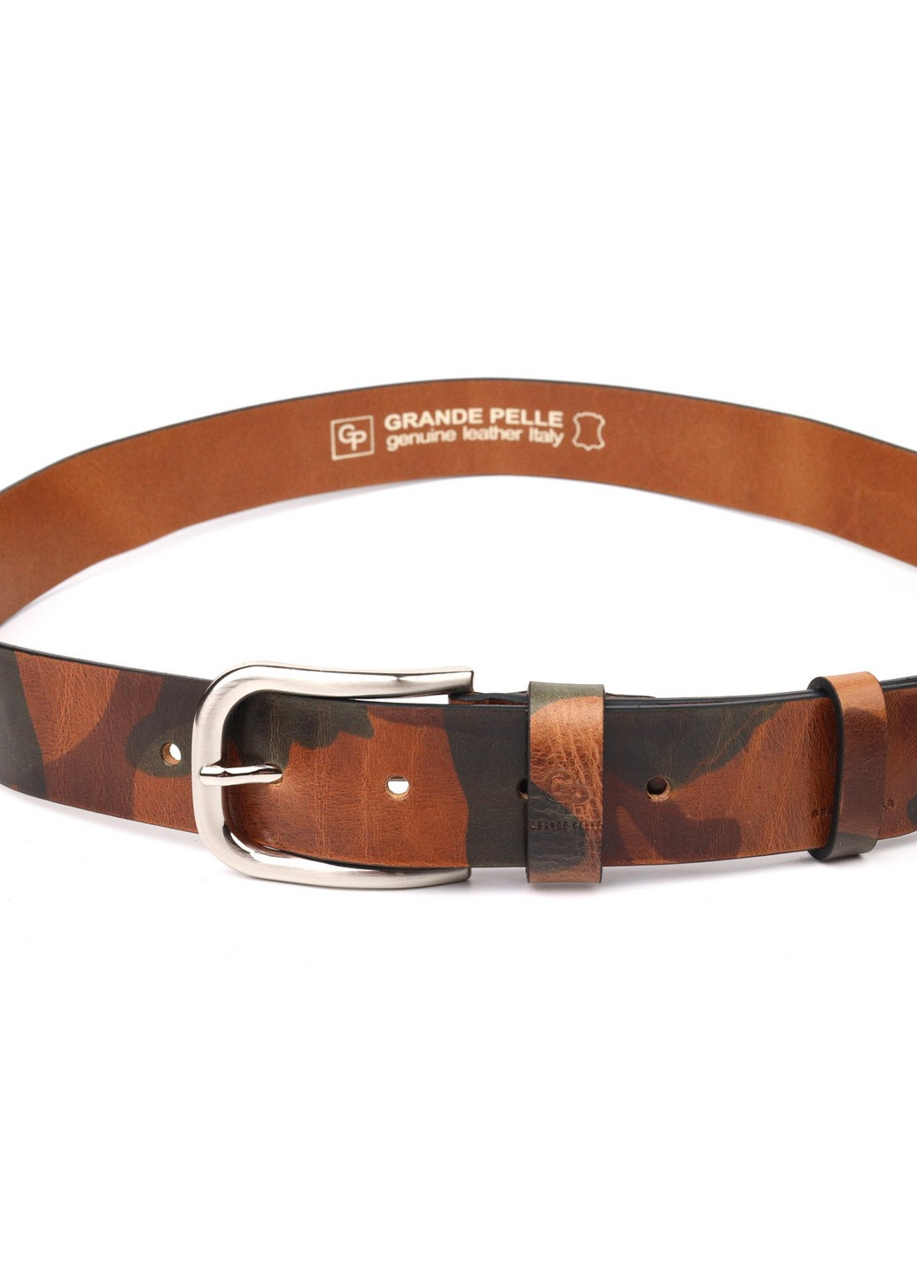 Мужской кожаный ремень 3,8х120 см Grande Pelle (258639302)