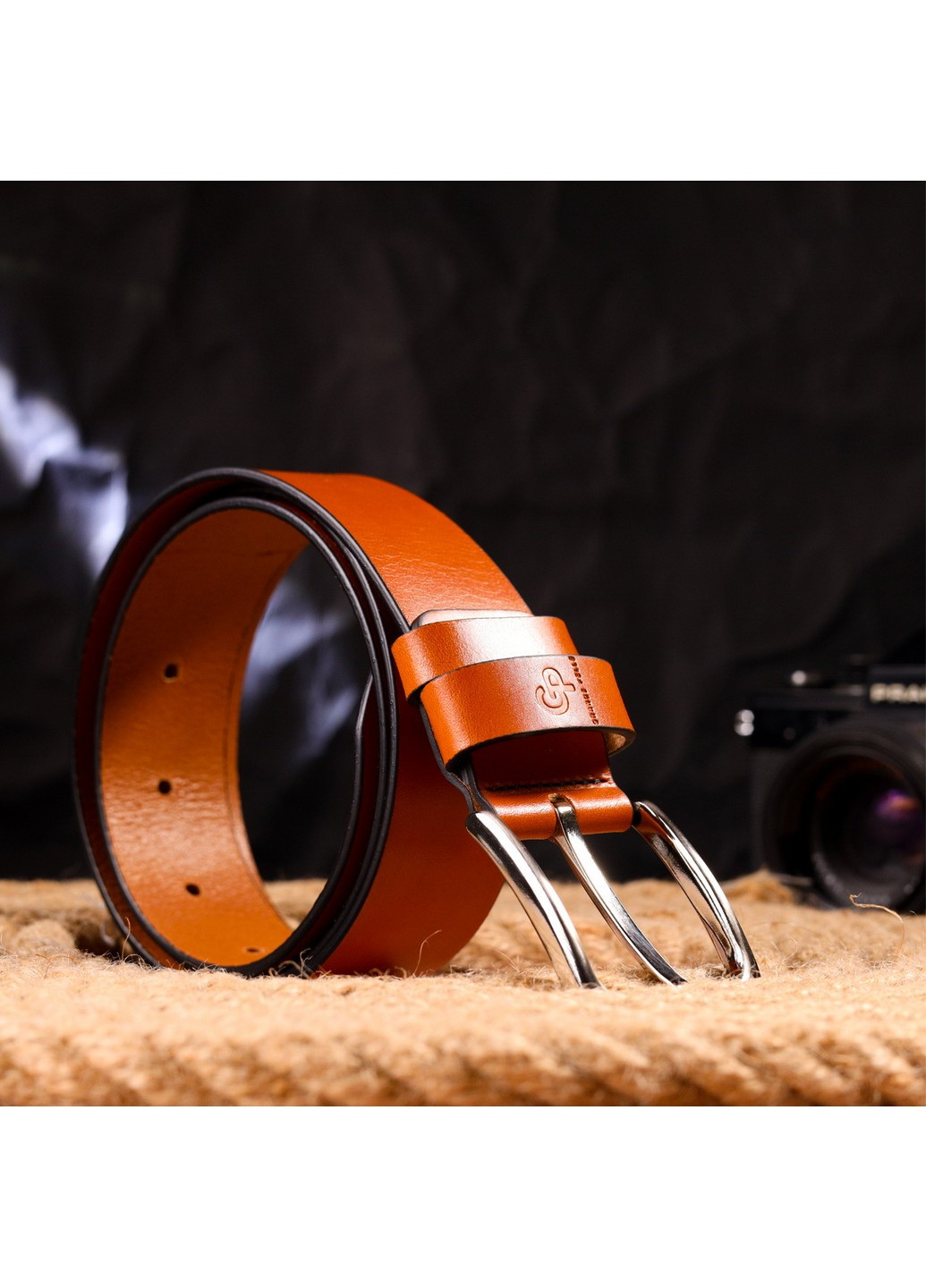 Мужской кожаный ремень 3,8х120 см Grande Pelle (258639328)