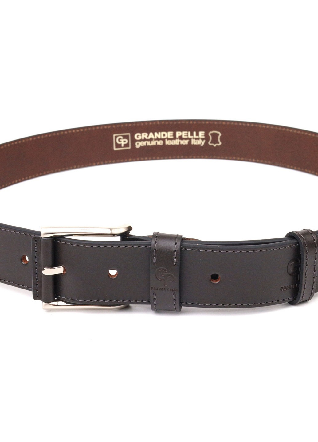 Мужской кожаный ремень 3,8х120 см Grande Pelle (258639323)