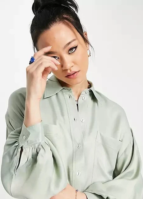 Серая рубашка Topshop