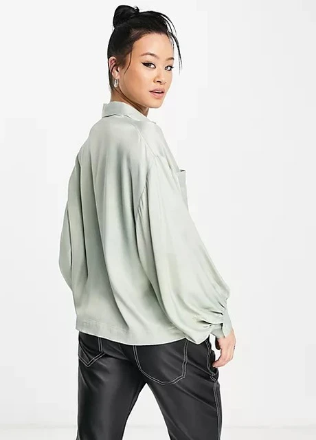 Серая рубашка Topshop