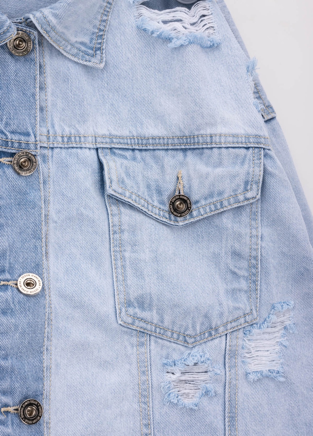 Синя демісезонна куртка джинсова S&D