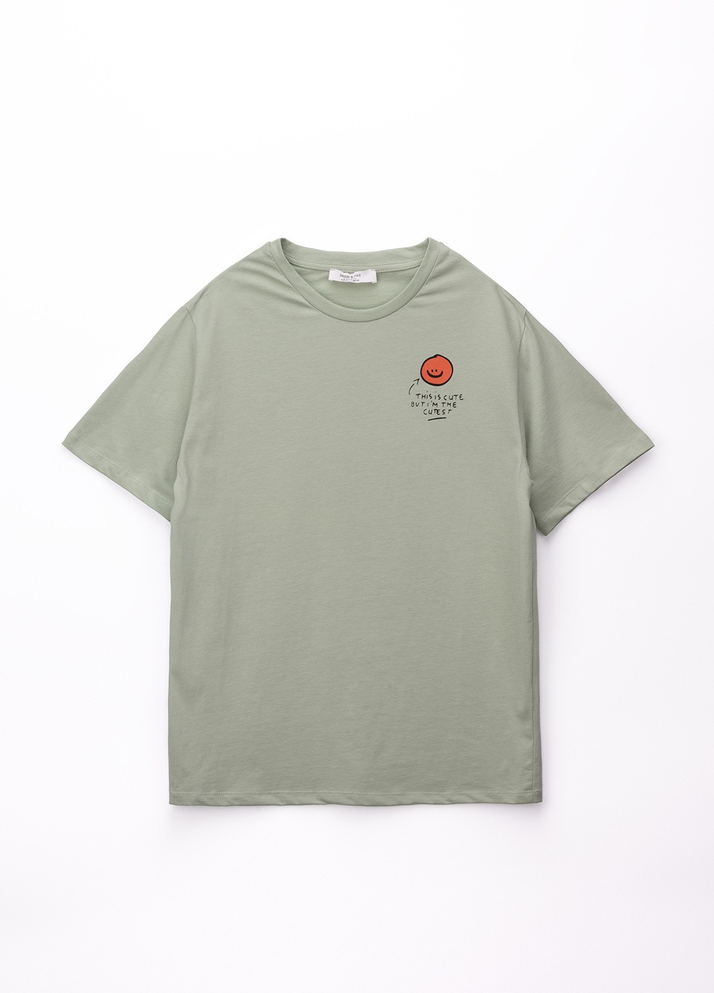 Оливковая всесезон футболка PEPPER MINT