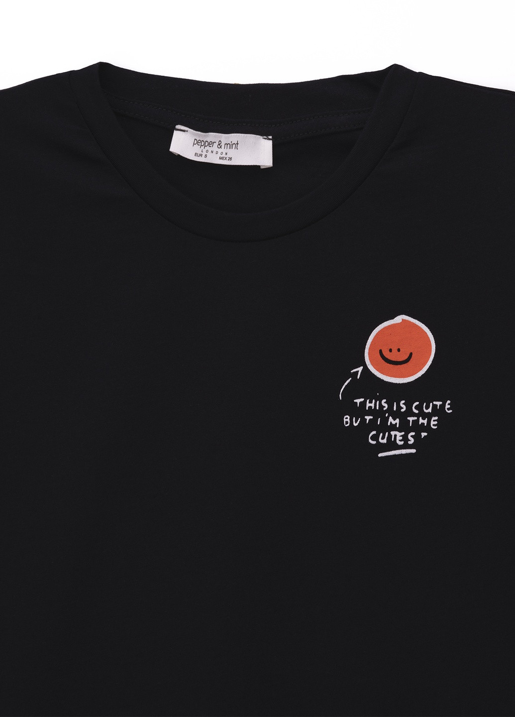 Чорна всесезон футболка PEPPER MINT