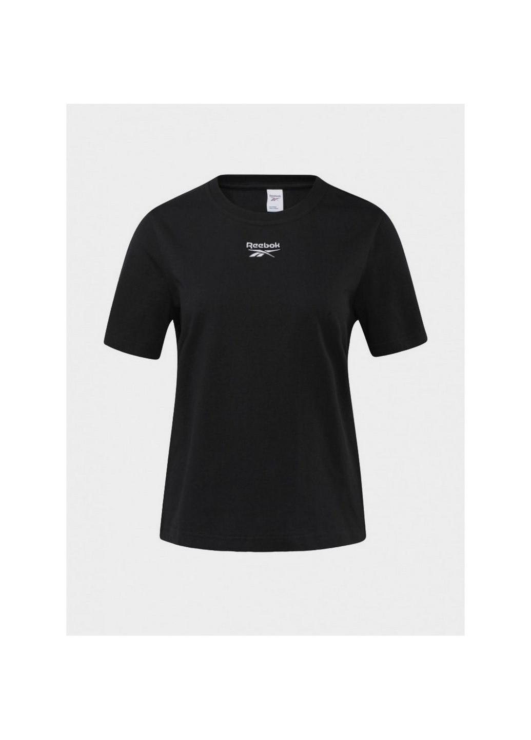 Черная демисезон футболка женская cl f small logo tee gj4971 Reebok