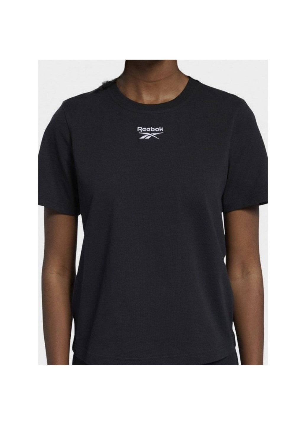 Чорна демісезон футболка жіноча cl f small logo tee gj4971 Reebok