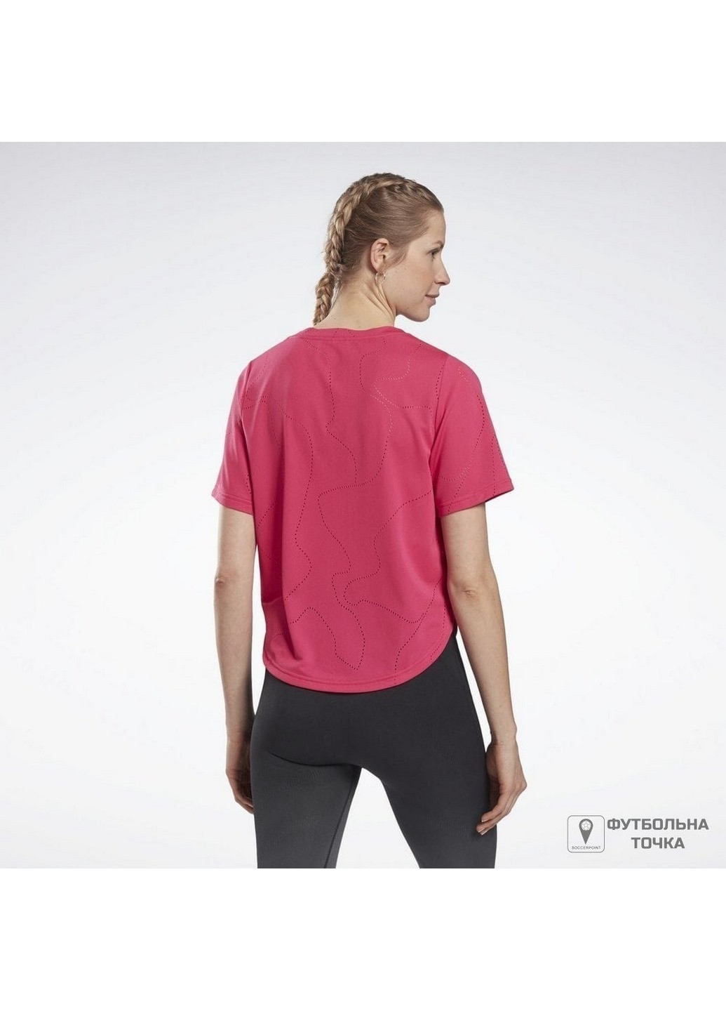 Рожева демісезон футболка жіноча ts ubf perforated t purpnk gs6369 Reebok