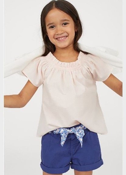Хлопковые шорты с косынкой на поясе H&M (258673004)