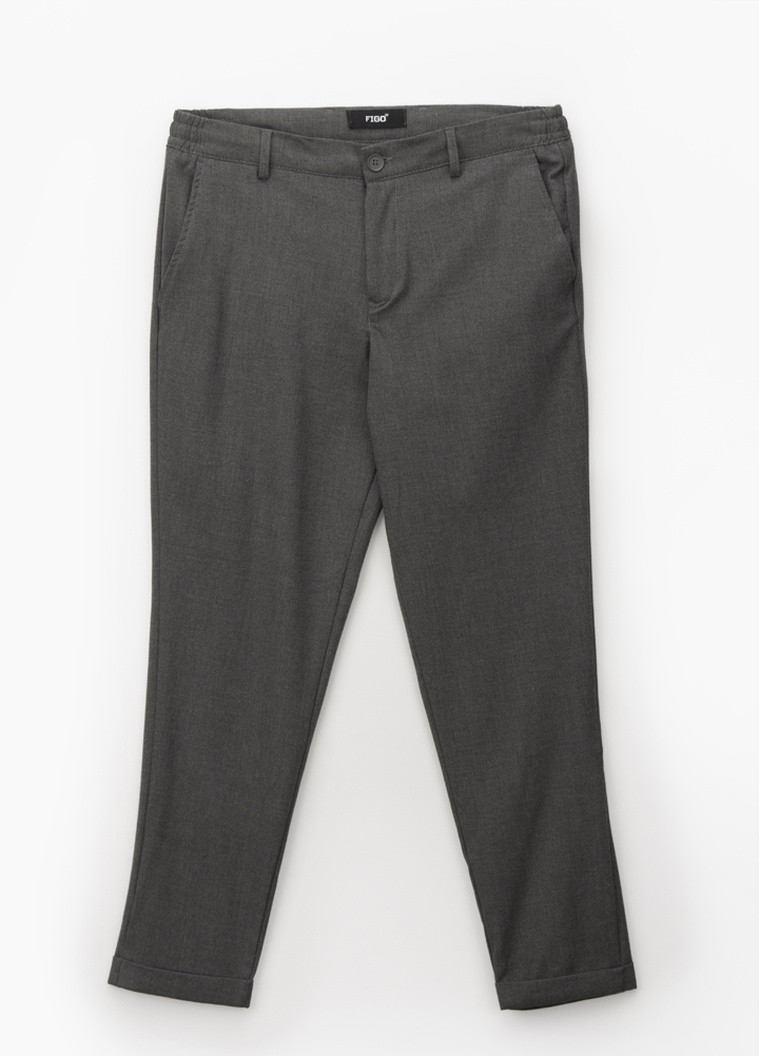 Темно-серые повседневный демисезонные брюки Figo