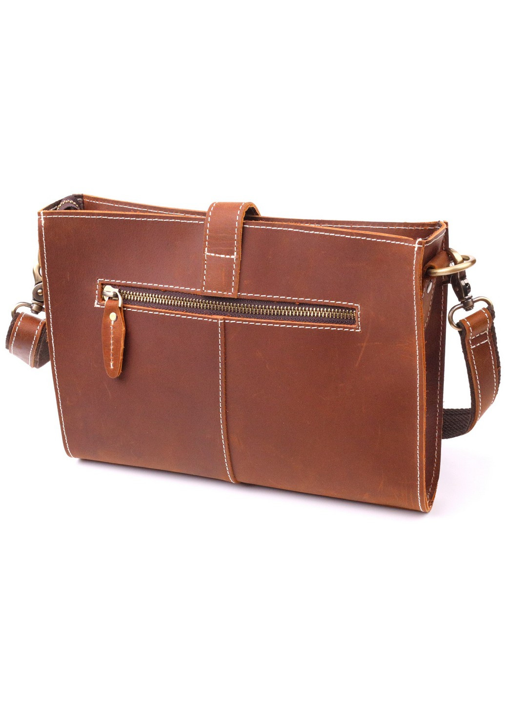 Шкіряна сумка жіноча 17х20х6 см Vintage (258676178)