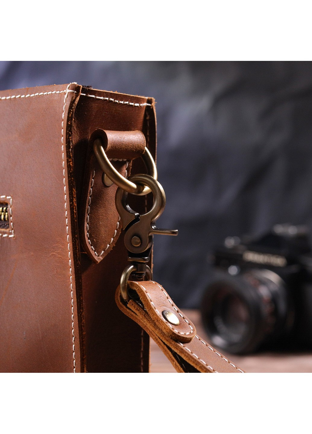 Шкіряна сумка жіноча 17х20х6 см Vintage (258676178)