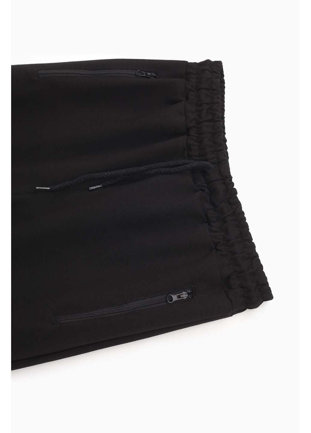 Черные спортивные демисезонные брюки Pitiki