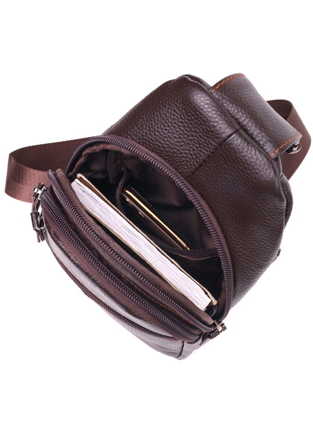 Кожаная сумка мужская 16х30х5 см Vintage (258676175)