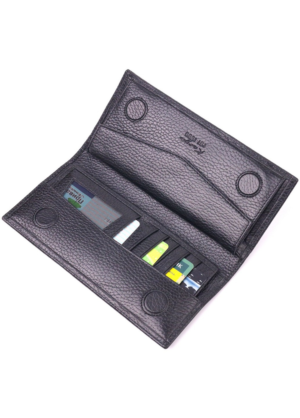 Кожаный бумажник мужской 9х19х1,5 см Karya (258676747)