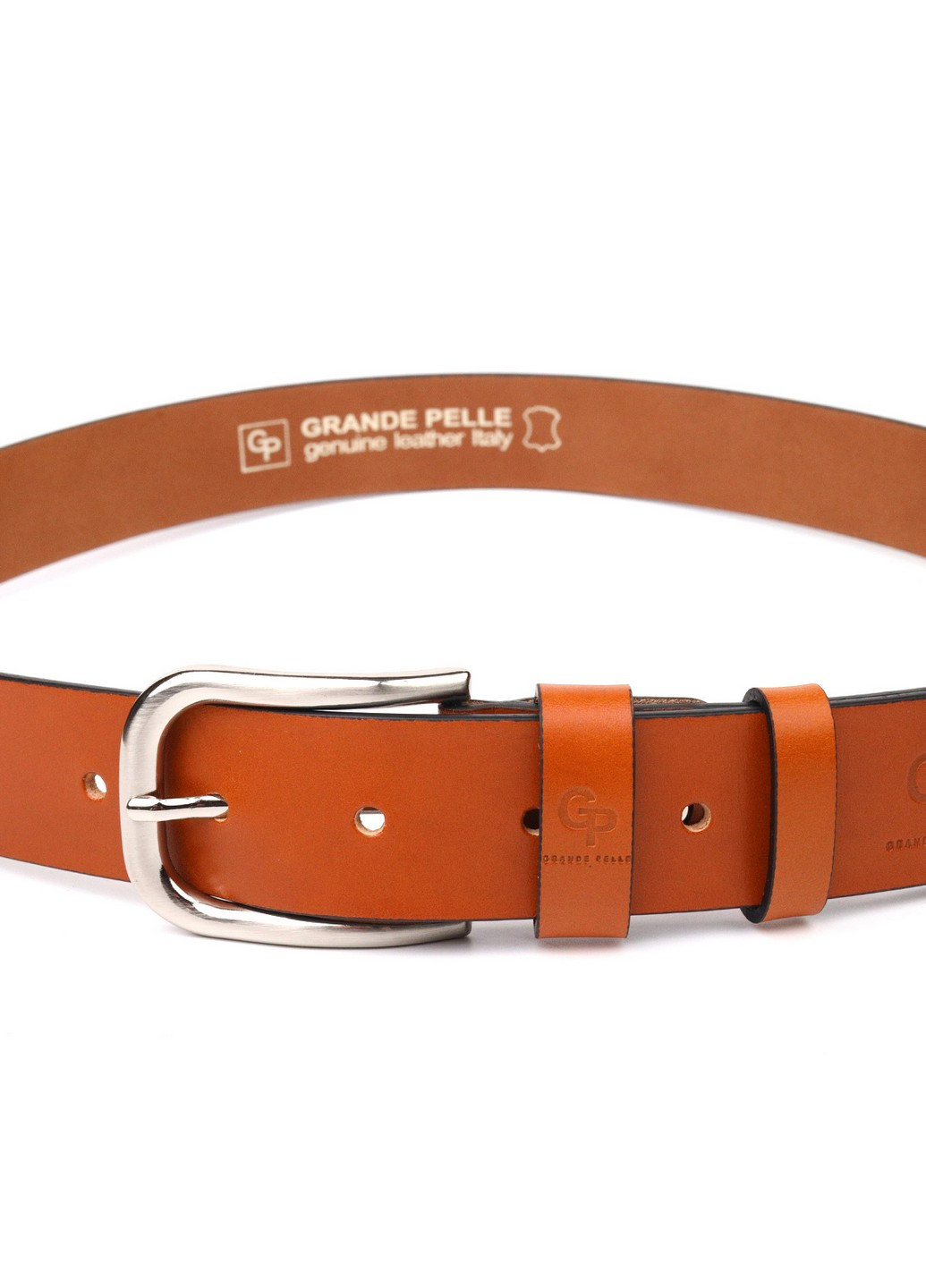 Кожаный ремень мужской 3,8х120 см Grande Pelle (258676533)