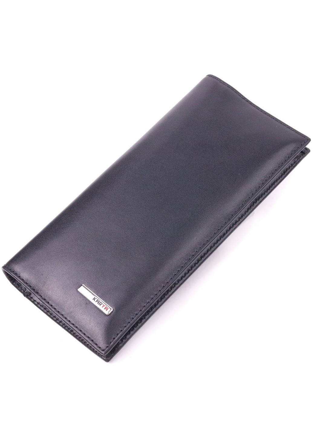 Шкіряний гаманець чоловічий 9х19х1,5 см Karya (258676641)