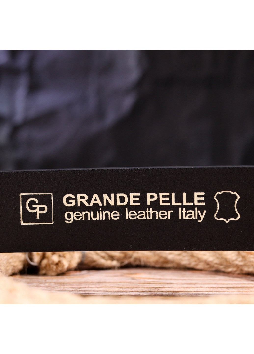 Кожаный ремень мужской 3,8х120 см Grande Pelle (258676532)