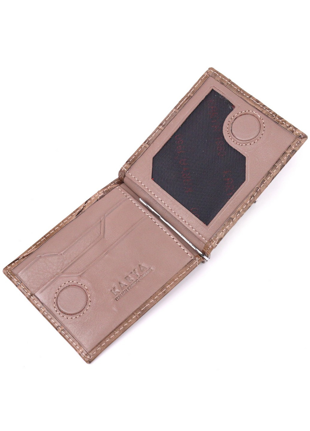 Кожаный зажим мужской 11,2х8,6х0,5 см Karya (258676642)