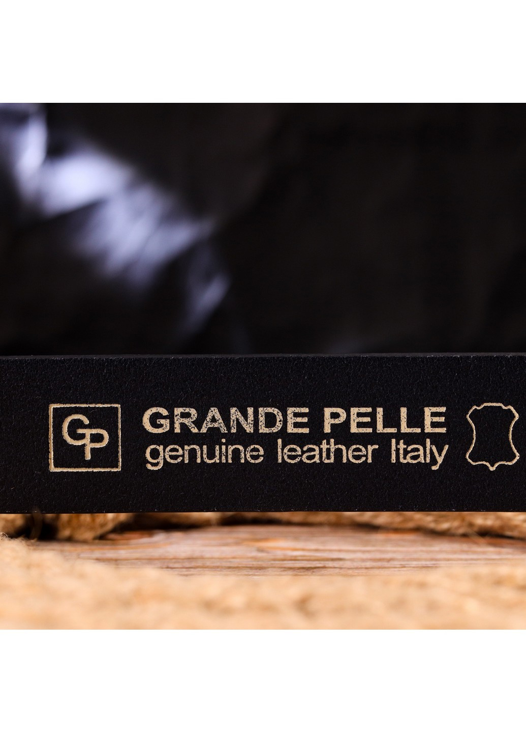 Кожаный ремень мужской 3,4х120 см Grande Pelle (258676549)