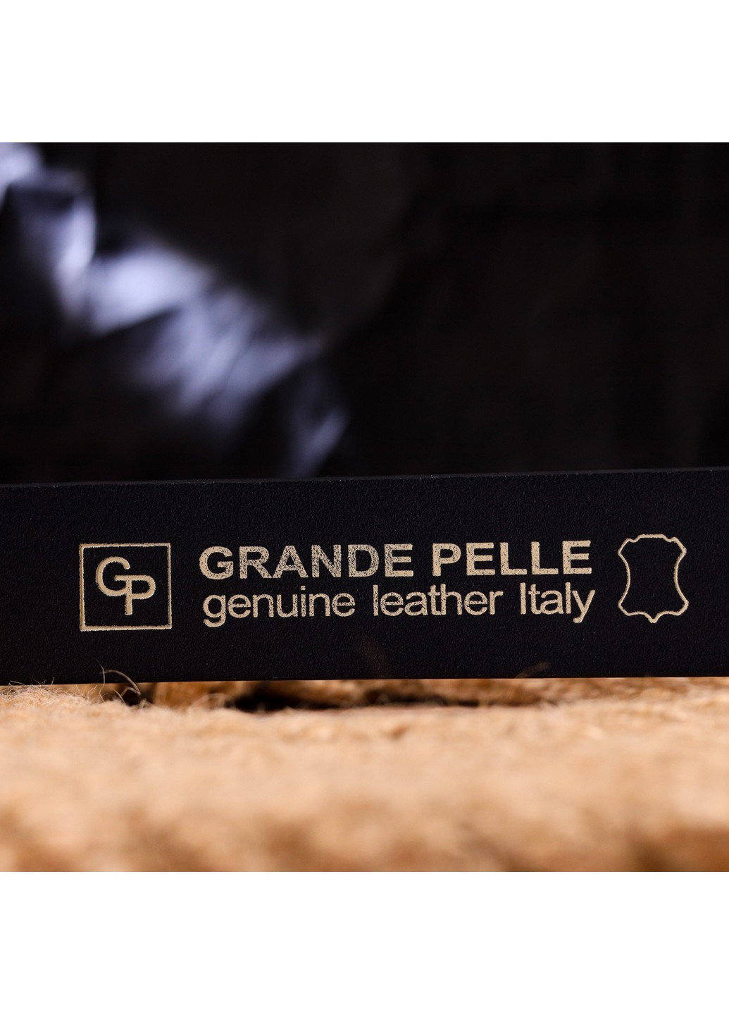 Кожаный ремень мужской 3,4х120 см Grande Pelle (258676538)