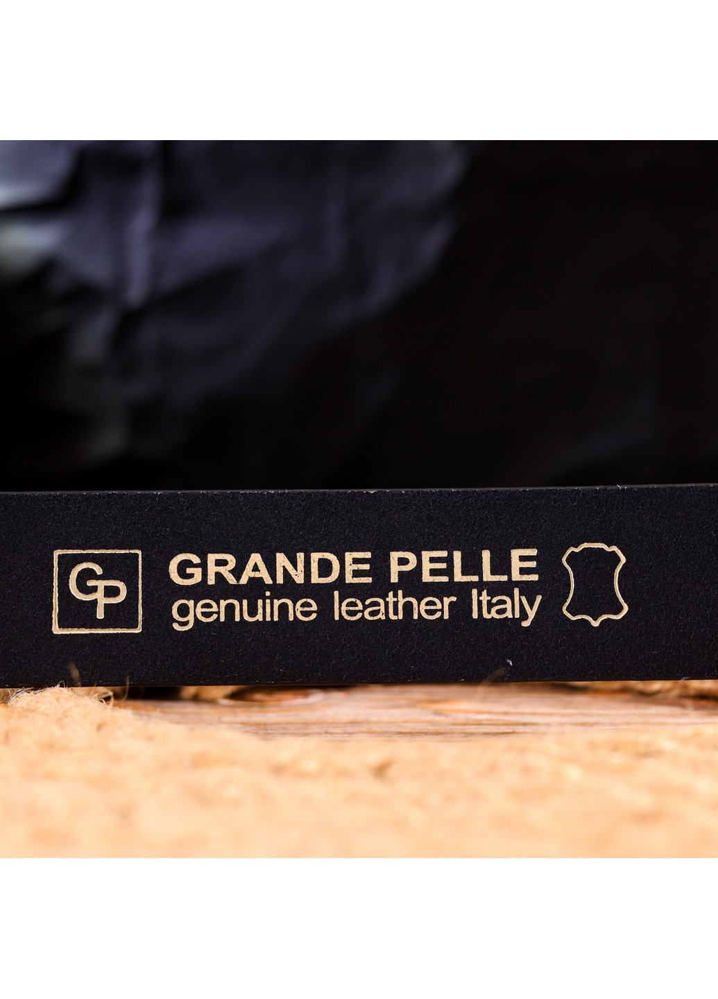 Кожаный ремень мужской 3,4х120 см Grande Pelle (258676529)