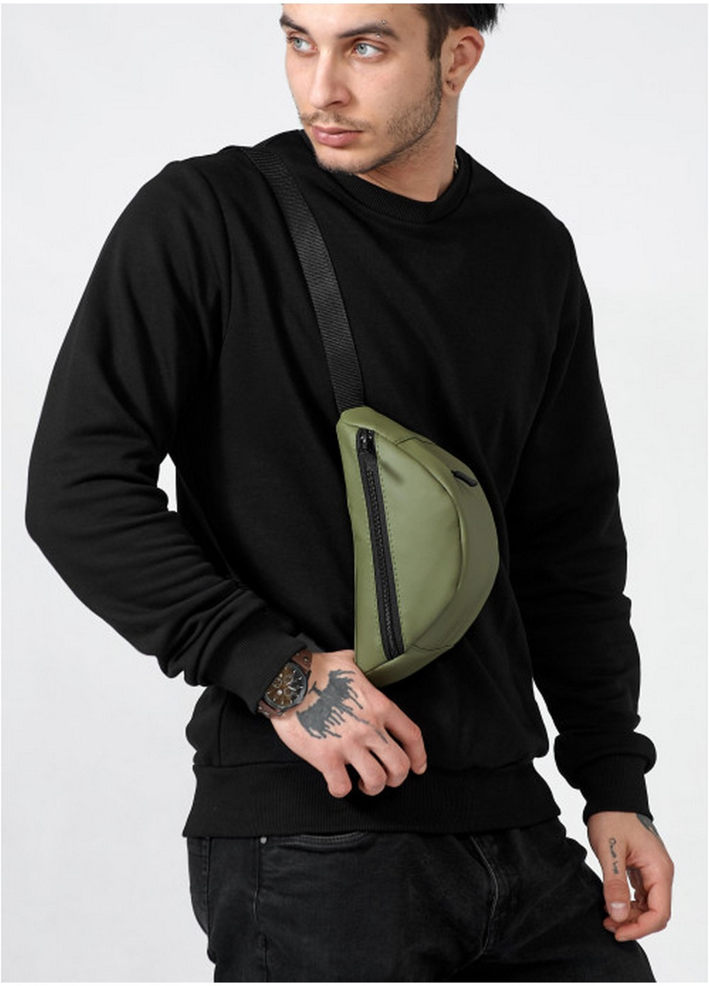 Сумка бананка мужская 24х15х8 см Sambag (258676436)