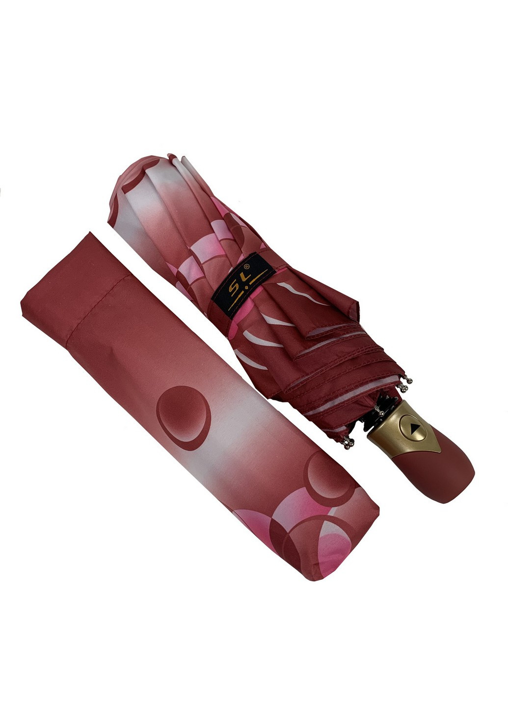 Красный зонт полуавтомат женский 96 см S&L (258676163)