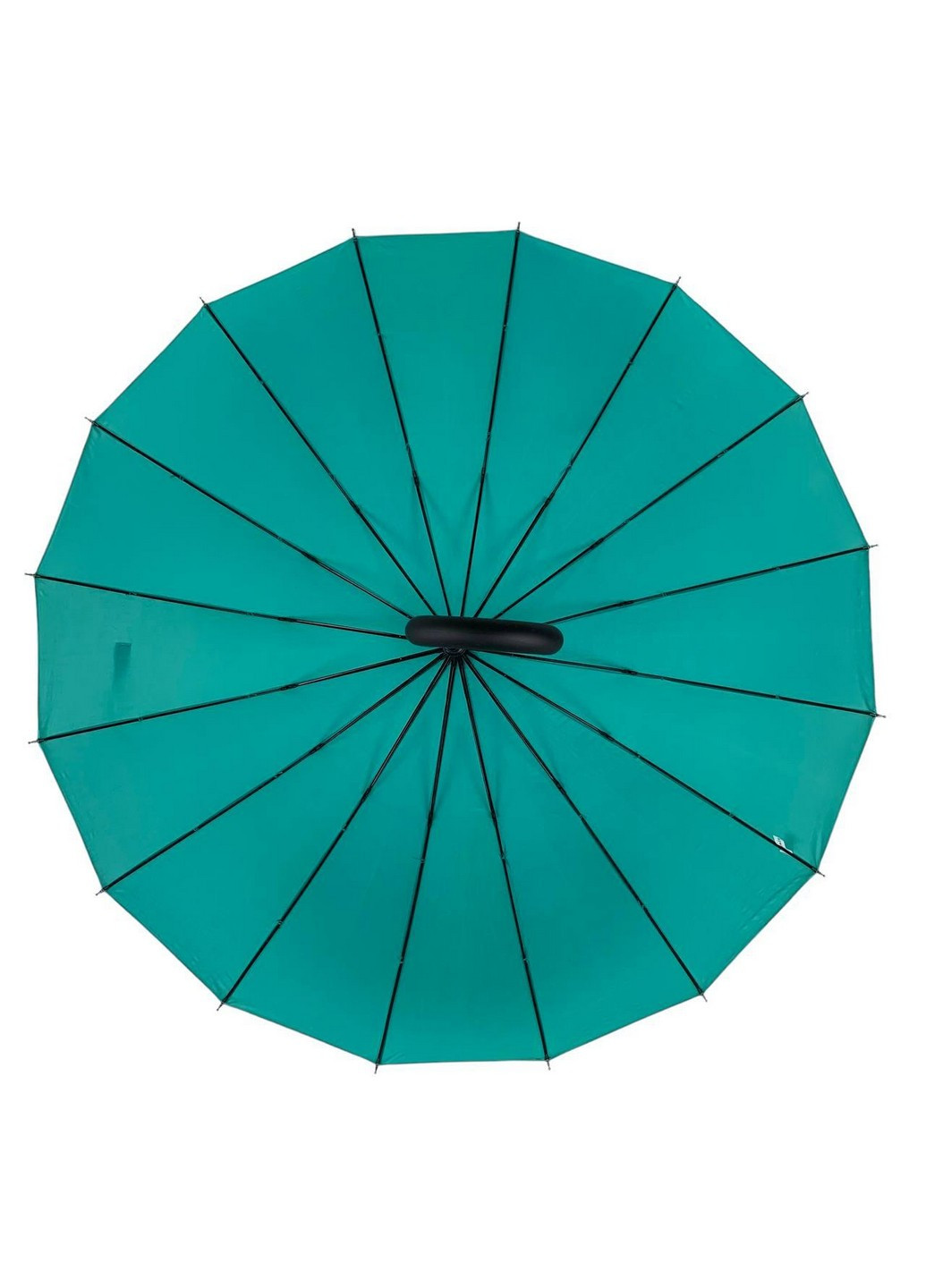 Бірюзова парасолька-тростина жіноча 100 см Toprain (258676374)
