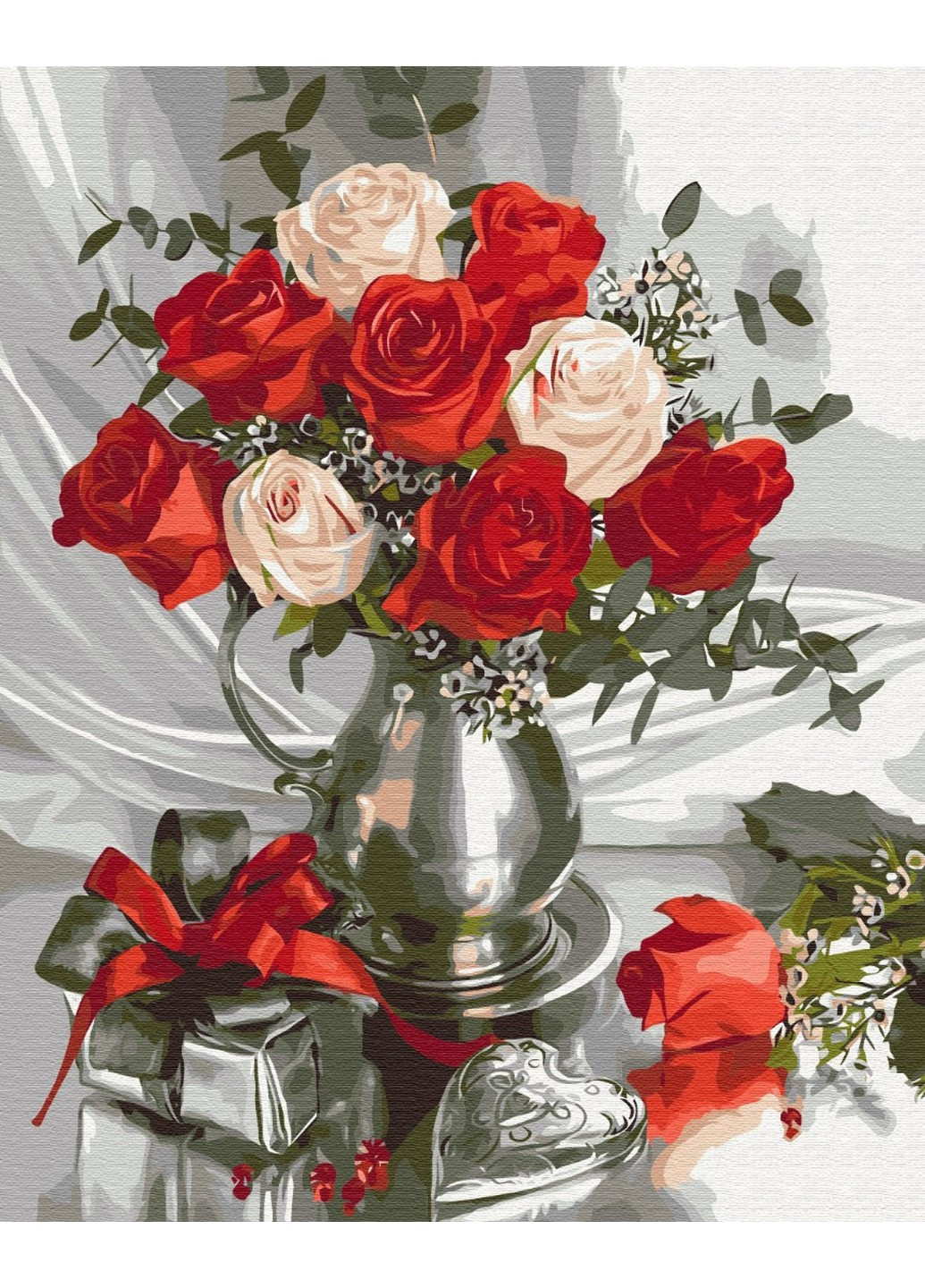 Картина за номерами Подаровані троянди 40x50 см Brushme (258676627)