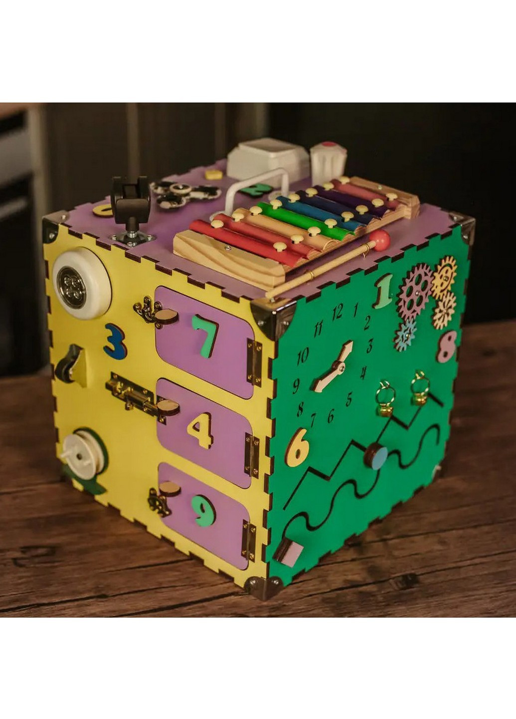 Развивающая игрушка Бизикуб 30х30х30 см No Brand (258676230)