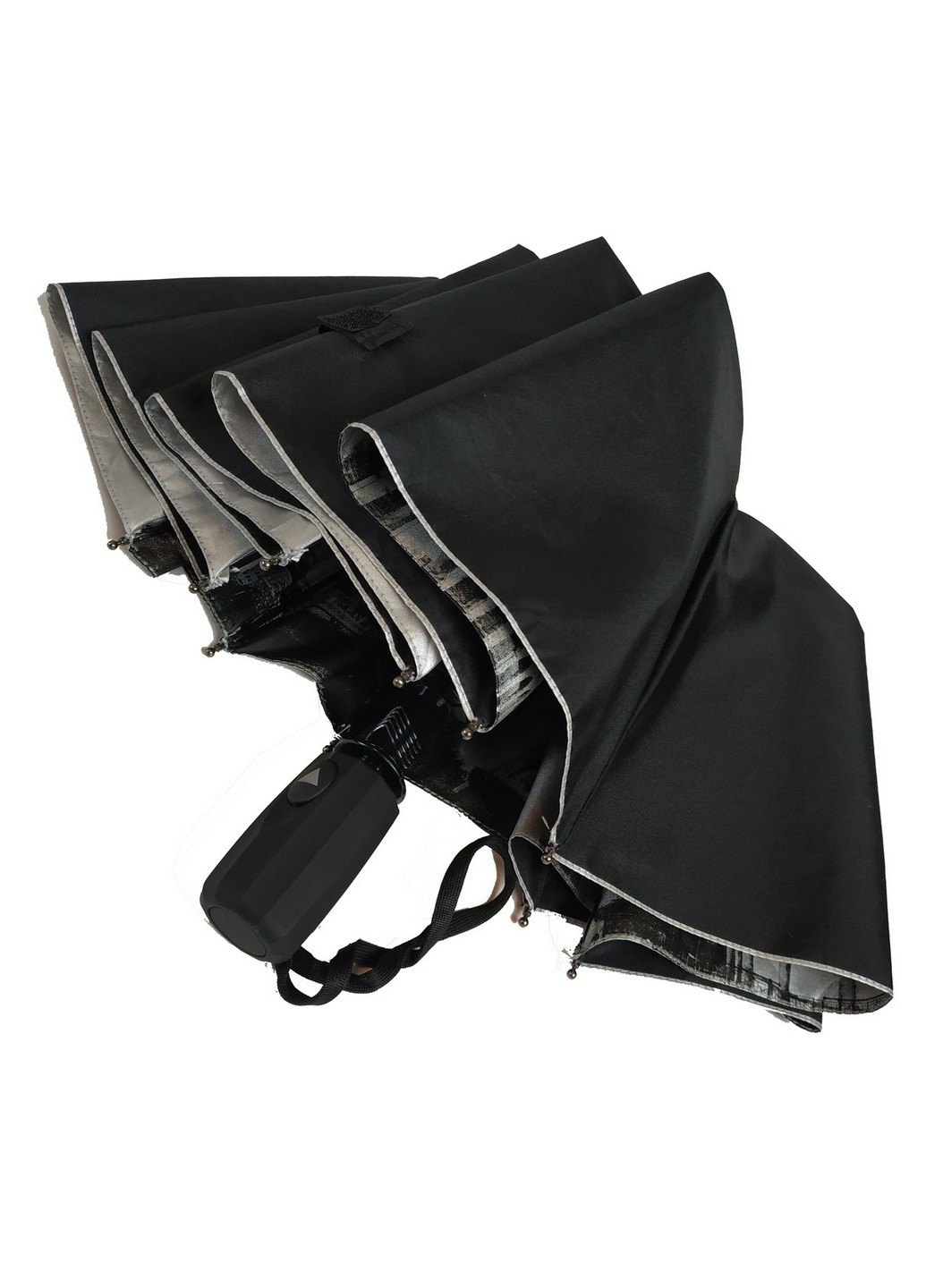 Чорна парасолька напівавтомат жіноча 102 см Bellissima (258676124)