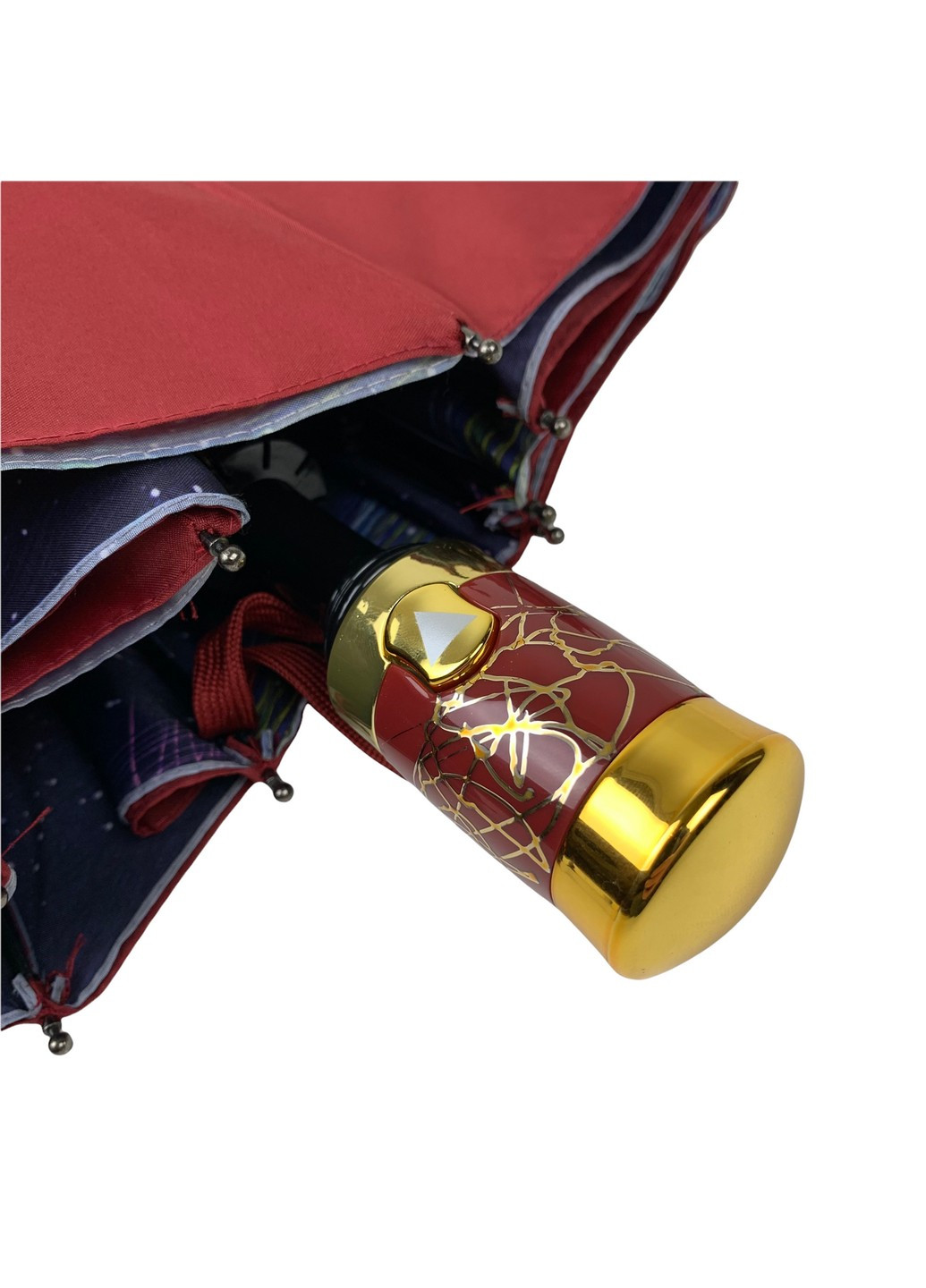 Бордова парасолька напівавтомат жіноча 99 см Bellissima (258676135)