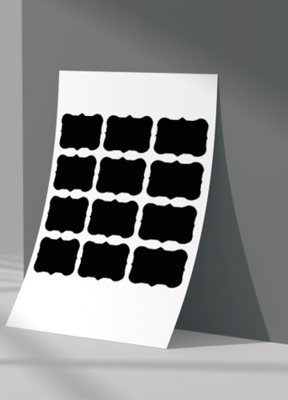 Наліпки на банку для спецій 12 шт. Komfolino (258699766)